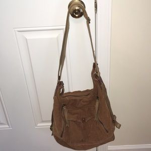 Fossil 1954 corduroy brown purse used